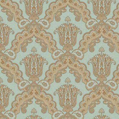 Rich Classical Damask design wallpaper Blue Beige Code 5809-3