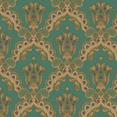 Rich Classical Damask design wallpaper Dark Green Code 5809-5