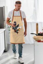 Code AP114 –  Cream Apron Collection - Image 2