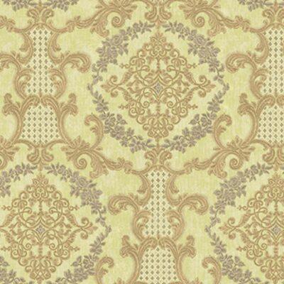 Damask pattern wallpaper Gold Yellow Code 6802-3