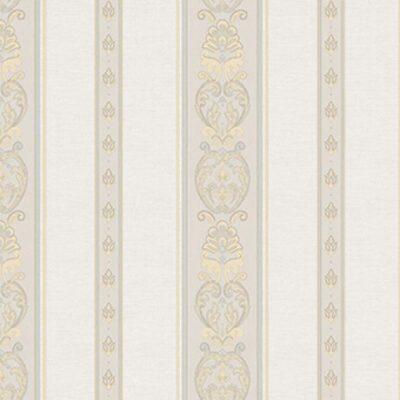Classic striped ornament wallpaper Light Cream Code 6803-1