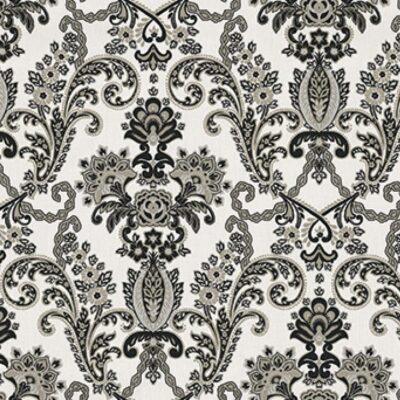 Damask ornament wallpaper Black White Code 6804-5