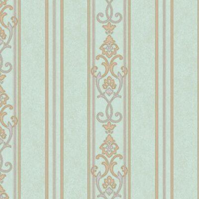 Classic striped ornament wallpaper BlueGray Code6805-6