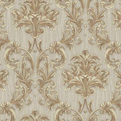 Damask rich ornament wallpaper Brown Beige Code 6808-3