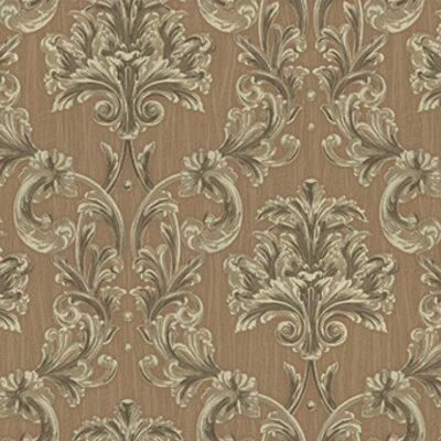 Damask rich ornament wallpaper Fawn Brown Code 6808-4