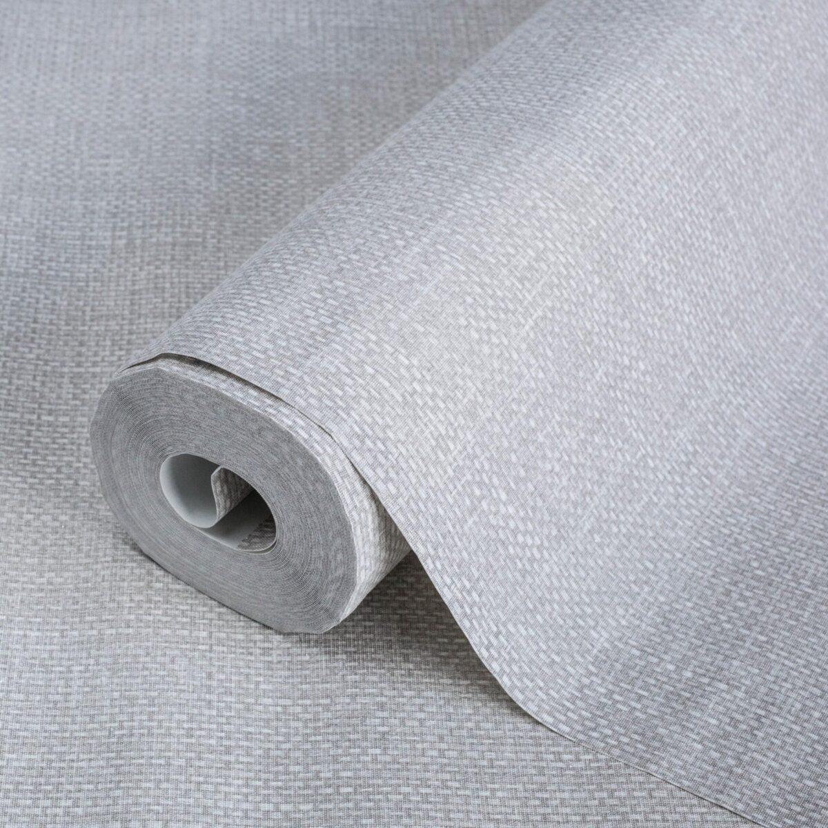 Rough linen cloth texture wallpaper White Code 7801-1 - Image 1