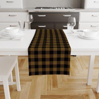 Code TR114 - Table Runner Collection Black, Yellow