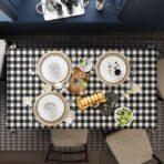 Code TC112 - Table Cloth Collection White, Black - Image 2