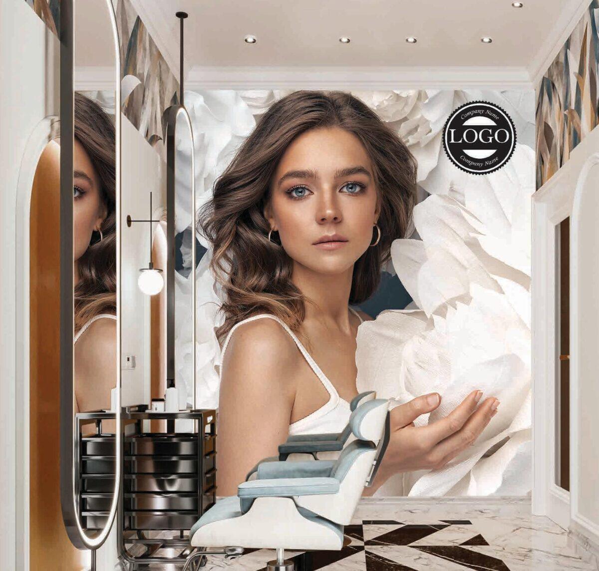 Beauty Center MURAL WALLPAPER, Available in Various Paper Texture, Code B110. 105 CM WIDE ROLL PANELS. - Image 2