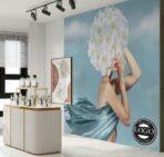 Beauty Center MURAL WALLPAPER, Available in Various Paper Texture, Code B112. 105 CM WIDE ROLL PANELS. - Image 2