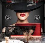 Beauty Center, VINYL FABRIC TEXTILE Wall Mural in Different Texture, Code B114. It is produced as ONE PIECE WITHOUT JOINT. - Image 2