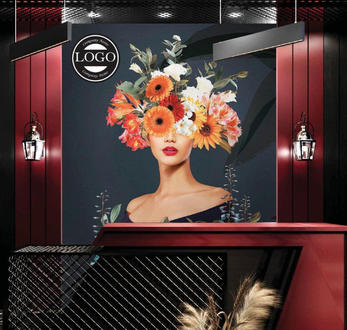 Beauty Center MURAL WALLPAPER, Available in Various Paper Texture, Code B115. 105 CM WIDE ROLL PANELS. - Image 2