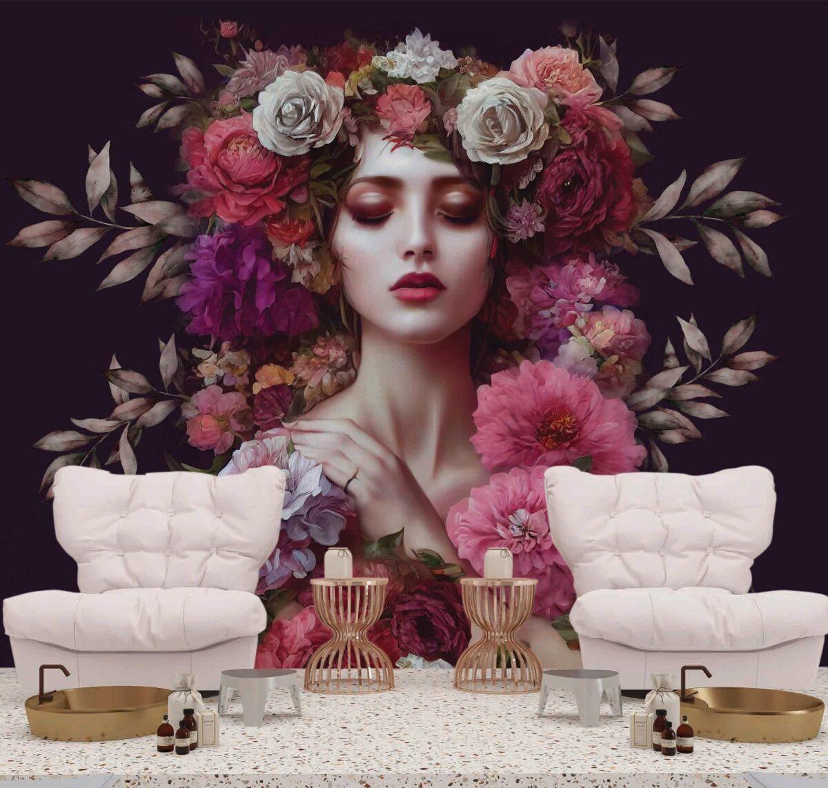 Beauty Center MURAL WALLPAPER, Available in Various Paper Texture, Code B119. 105 CM WIDE ROLL PANELS. - Image 2