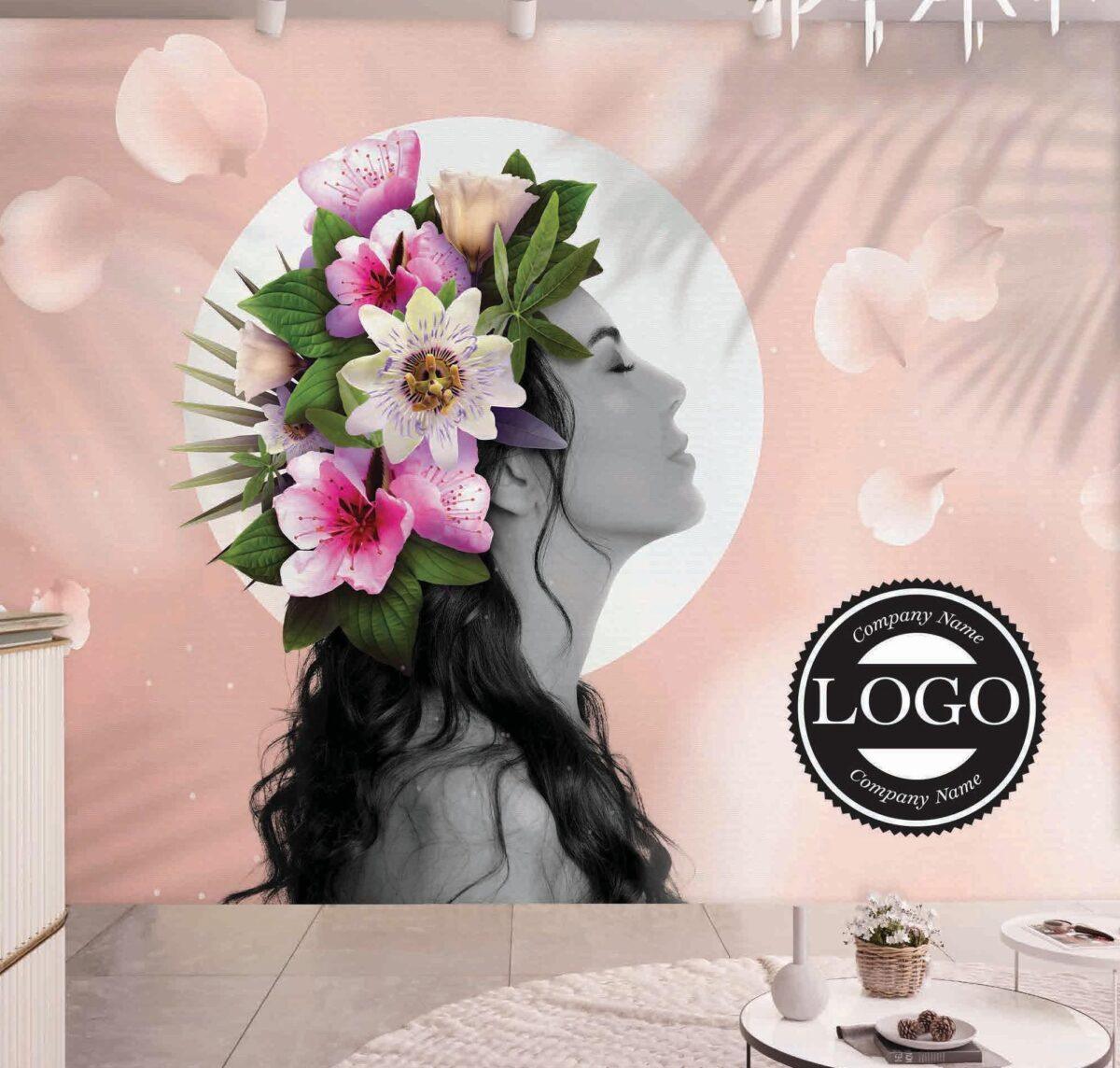 Beauty Center MURAL WALLPAPER, Available in Various Paper Texture, Code B120. 105 CM WIDE ROLL PANELS. - Image 2