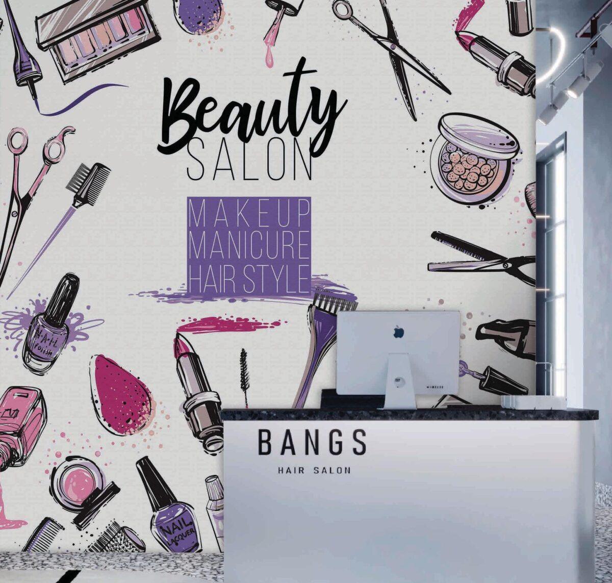 Beauty Center MURAL WALLPAPER, Available in Various Paper Texture, Code B125. 105 CM WIDE ROLL PANELS. - Image 2