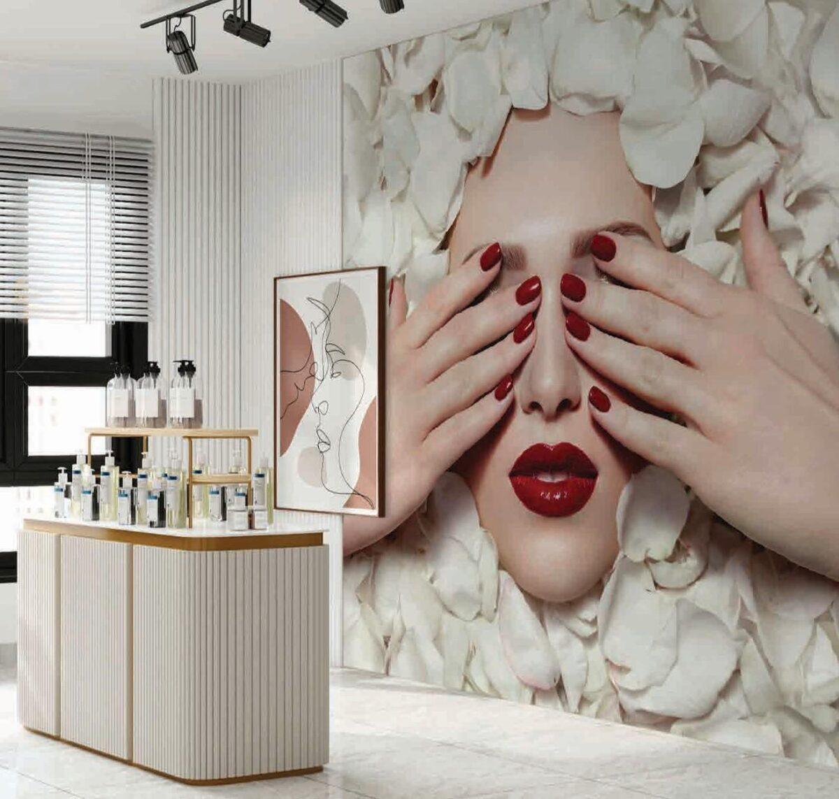 Beauty Center MURAL WALLPAPER, Available in Various Paper Texture, Code B127. 105 CM WIDE ROLL PANELS. - Image 2