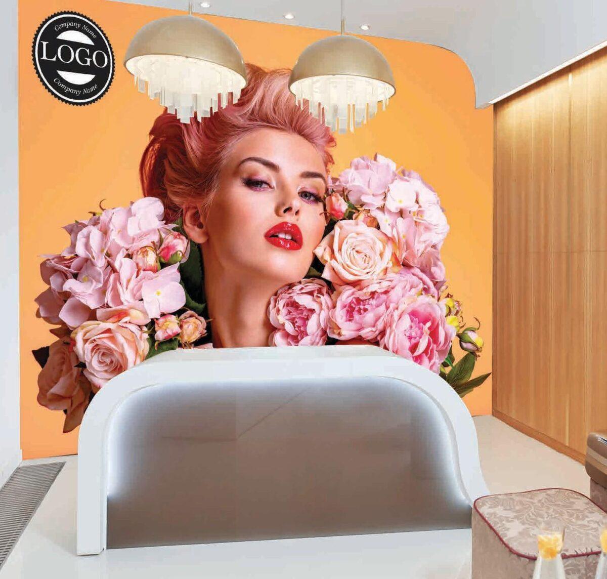 Beauty Center MURAL WALLPAPER, Available in Various Paper Texture, Code B128. 105 CM WIDE ROLL PANELS. - Image 2