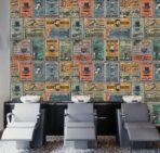 Code B143 - Barber Shop Mural Wallpaper