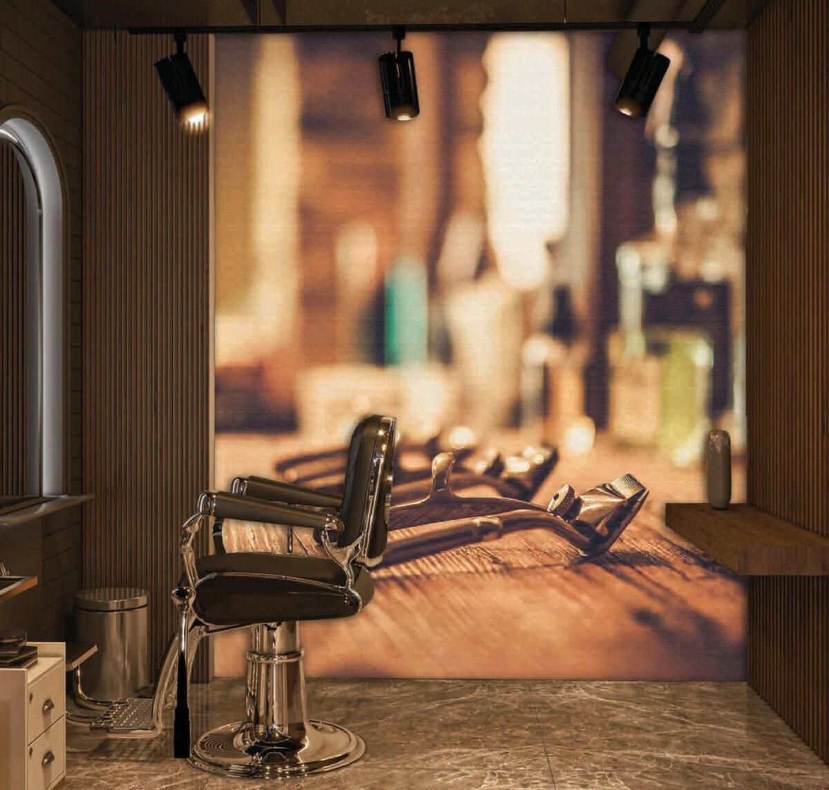 Code B145 - Barber Shop Mural Wallpaper - Image 1
