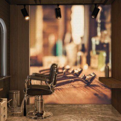 Code B145 - Barber Shop Mural Wallpaper