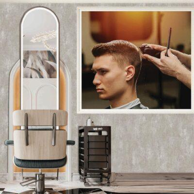 Code B147 - Barber Shop Mural Wallpaper