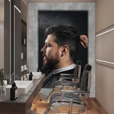 Code B148 - Barber Shop Mural Wallpaper