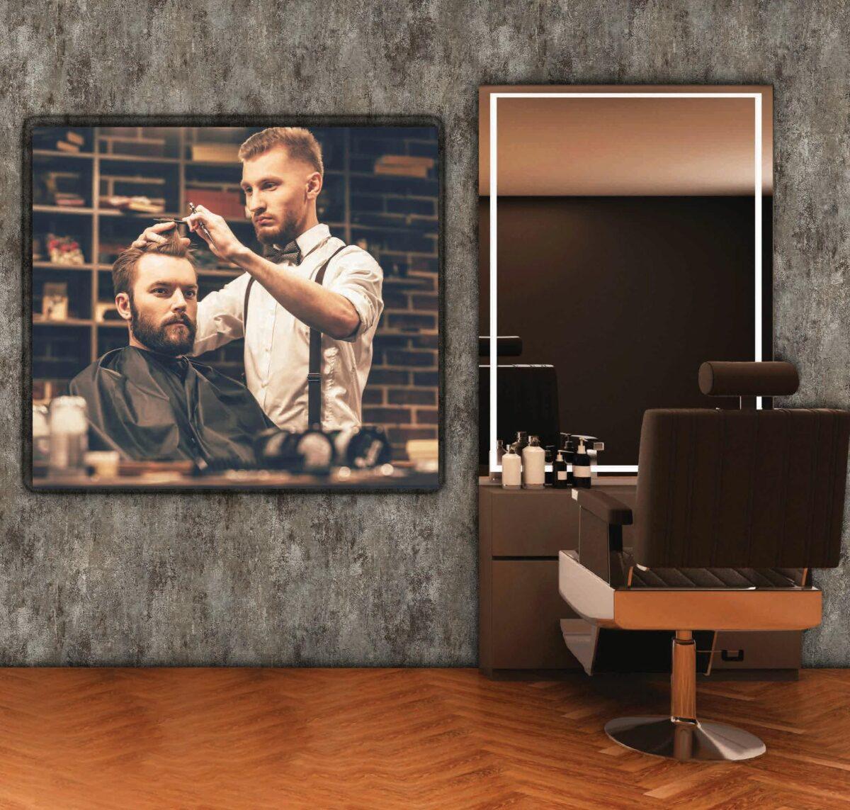 Code B152 - Barber Shop Mural Wallpaper - Image 1