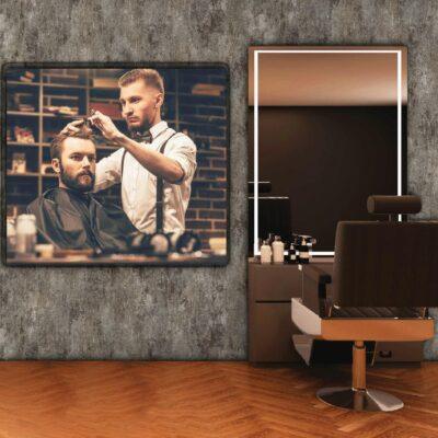 Code B152 - Barber Shop Mural Wallpaper