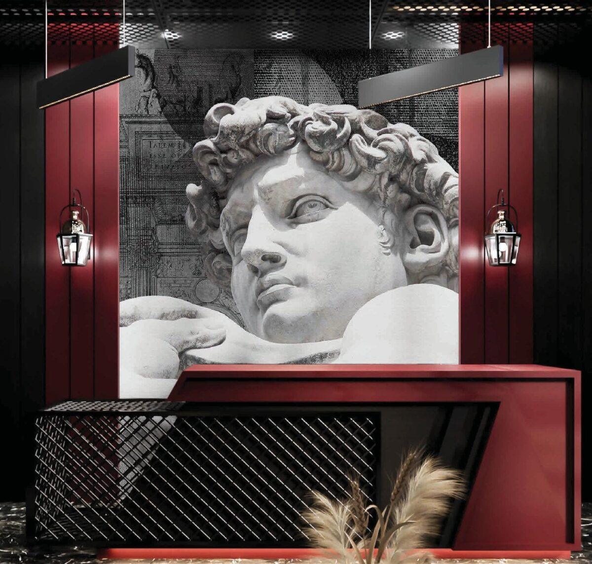 Code B161 - Barber Shop Mural Wallpaper - Image 1