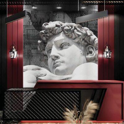 Code B161 - Barber Shop Mural Wallpaper