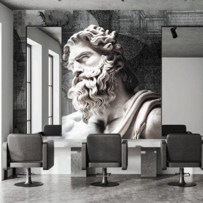 Code B162 - Barber Shop Mural Wallpaper