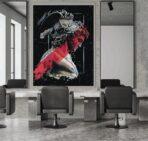 Code B166 - Barber Shop Mural Wallpaper