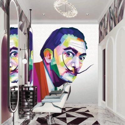 Code B167 - Barber Shop Mural Wallpaper