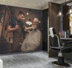Code B168 - Barber Shop Mural Wallpaper