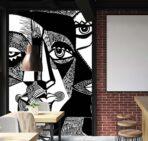 Coffee Bar MURAL WALLPAPER, Available in Various Paper Texture, Code C101. 105 CM WIDE ROLL PANELS. - Image 2