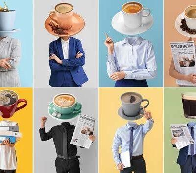 Coffee Bar MURAL WALLPAPER, Available in Various Paper Texture, Code C103. 105 CM WIDE ROLL PANELS.
