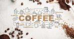 Coffee Bar, VINYL FABRIC TEXTILE Wall Mural in Different Texture, Code C108. It is produced as ONE PIECE WITHOUT JOINT.