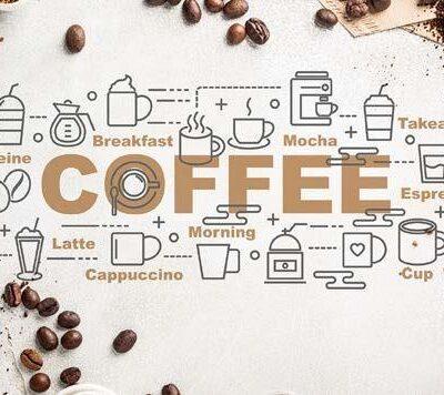 Coffee Bar, VINYL FABRIC TEXTILE Wall Mural in Different Texture, Code C108. It is produced as ONE PIECE WITHOUT JOINT.