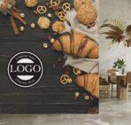 Coffee Bar MURAL WALLPAPER, Available in Various Paper Texture, Code C117. 105 CM WIDE ROLL PANELS. - Image 2