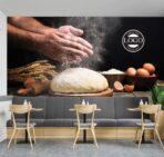 Coffee Bar & Bakery MURAL WALLPAPER, Available in Various Paper Texture, Code C118. 105 CM WIDE ROLL PANELS. - Image 2
