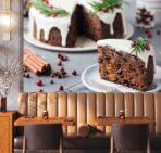Coffee Bar MURAL WALLPAPER, Available in Various Paper Texture, Code C119. 105 CM WIDE ROLL PANELS. - Image 2