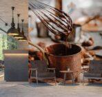 Coffee Bar MURAL WALLPAPER, Available in Various Paper Texture, Code C133. 105 CM WIDE ROLL PANELS. - Image 2