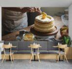 Coffee Bar & Bakery MURAL WALLPAPER, Available in Various Paper Texture, Code C135. 105 CM WIDE ROLL PANELS. - Image 2