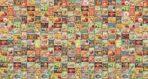 Coffee Bar, VINYL FABRIC TEXTILE Wall Mural in Different Texture, Code C153. It is produced as ONE PIECE WITHOUT JOINT.