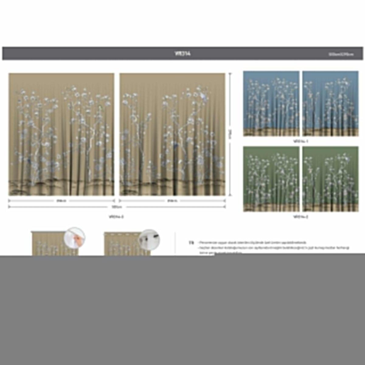 AdaHome Eyelet Curtains Collection Available in a Variety of Martials and Multicoloured - Code P314 - Image 5
