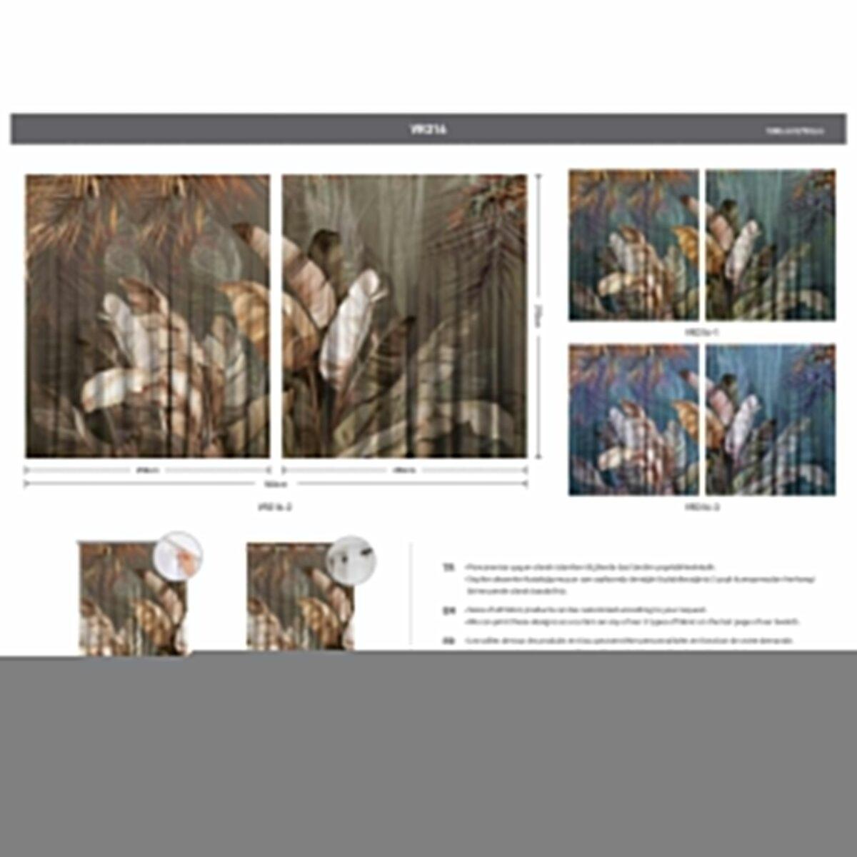 AdaHome Eyelet Curtains Collection Available in a Variety of Martials and Multicoloured - Code P316 - Image 5