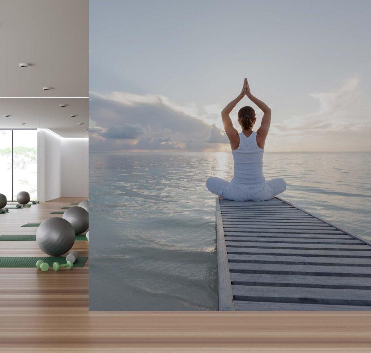 Fitness Center MURAL WALLPAPER, Available in Various Paper Texture, Code G102. 105 CM WIDE ROLL PANELS. - Image 2