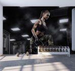 Fitness Center MURAL WALLPAPER, Available in Various Paper Texture, Code G114. 105 CM WIDE ROLL PANELS. - Image 2