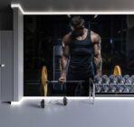 Fitness Center MURAL WALLPAPER, Available in Various Paper Texture, Code G123. 105 CM WIDE ROLL PANELS. - Image 2