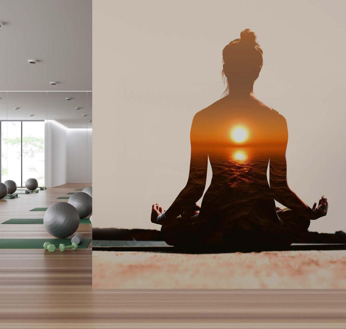 Fitness Center MURAL WALLPAPER, Available in Various Paper Texture, Code G127. 105 CM WIDE ROLL PANELS. - Image 2